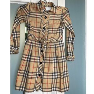 Burberry dress girls size 8